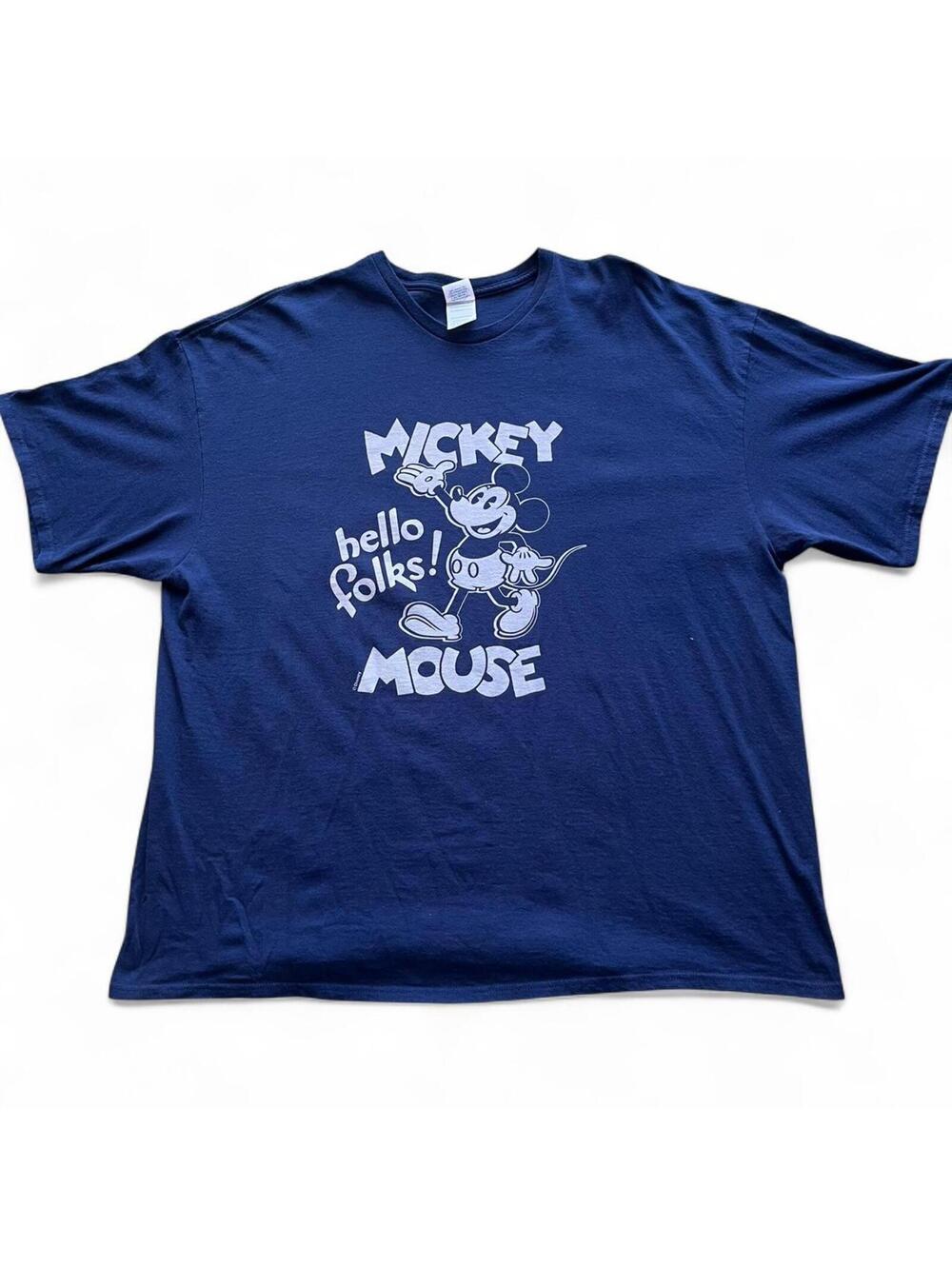 2013 Mickey Mouse Hello Folks Graphic T-Shirt Size 3XL